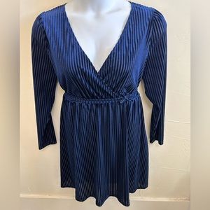 Navy blue plus size dress
